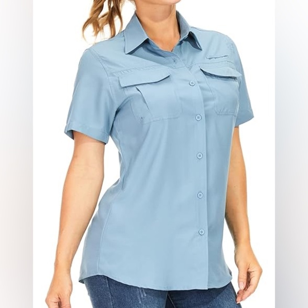 CANYON RIVER BLUES BUTTON UP BLOUSE